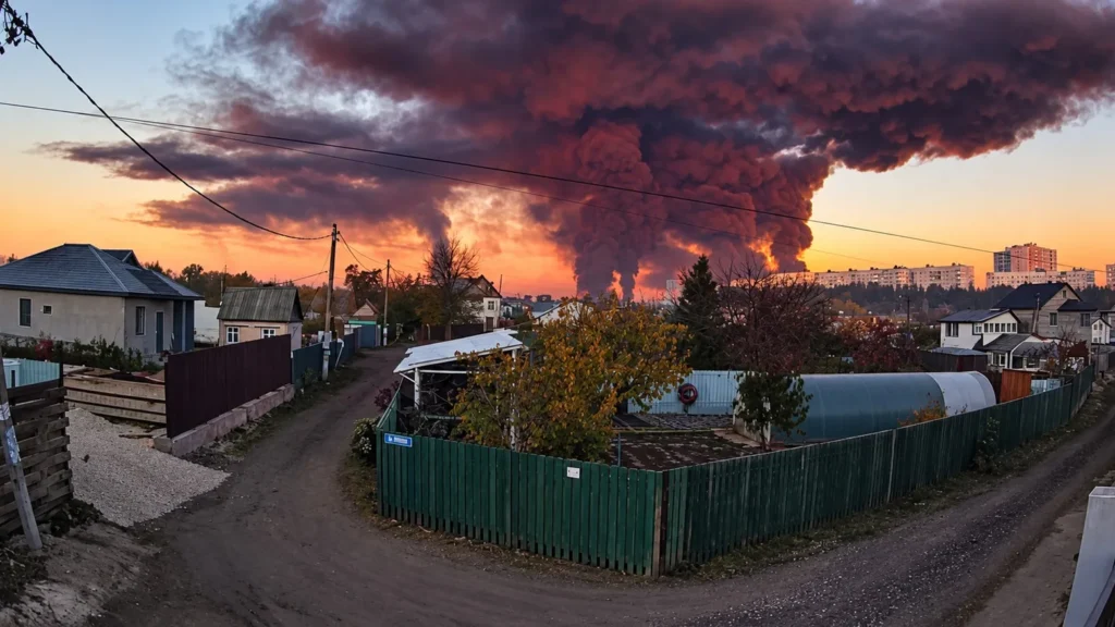 У Самарській області горить Новокуйбишевський нафтозавод після атаки дронів